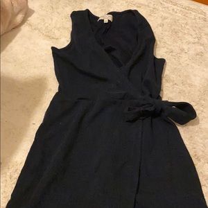 Cute Madewell navy blue wrap dress